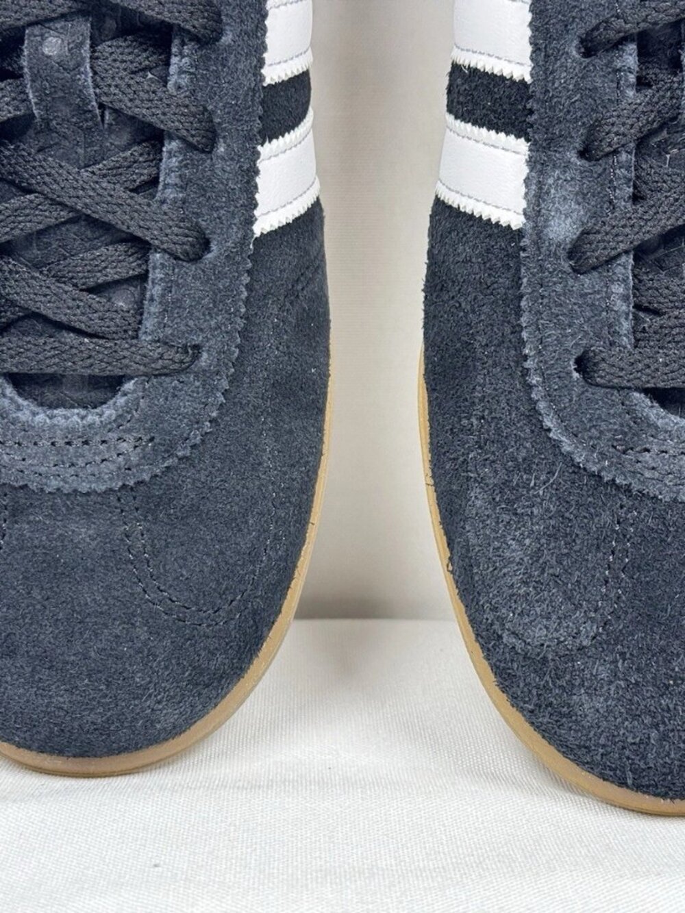 adidas Originals Gazelle Black White Gum Athletic Shoes - Picture 7 of 15